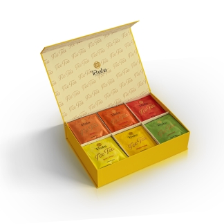 Coffret Tchaba ice tea plein 6 cases jaune