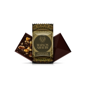 Neapolitan Dark Chocolate with Walnuts