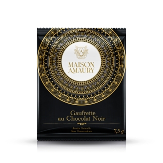 Gaufrette au chocolat noir