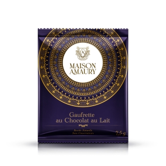 Gaufrette au chocolat au lait