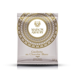 Gaufrette au chocolat blanc