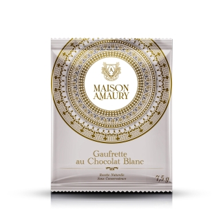 Gaufrette au chocolat blanc