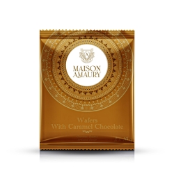 Wafers with caramel chocolate