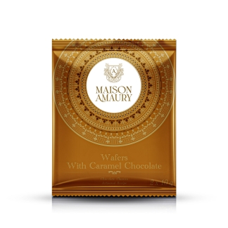 Wafers with caramel chocolate