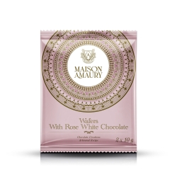 Wafers  with  White Chocolate  & Rose