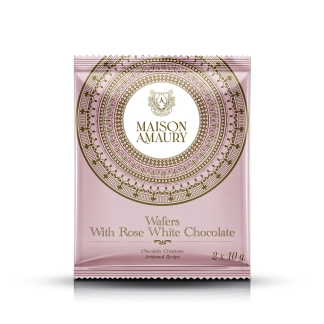 Wafers  with  White Chocolate  & Rose