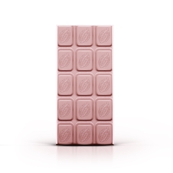Rose-flavored white chocolate