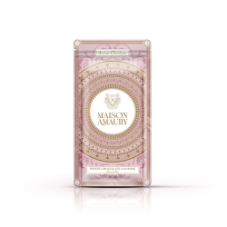 Rose-flavored white chocolate