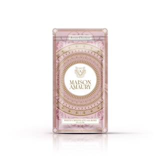 Tablette chocolat blanc à la rose