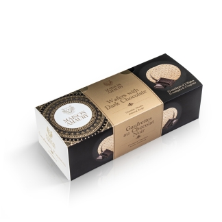 Gaufrette au chocolat noir