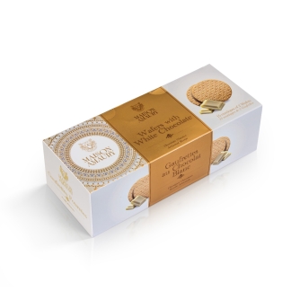Gaufrette au chocolat blanc