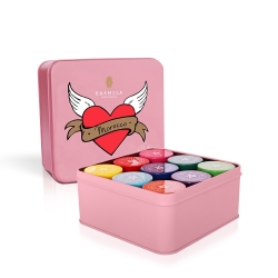 Coffrets Love Thé Khamssa métal - 9 babies rose