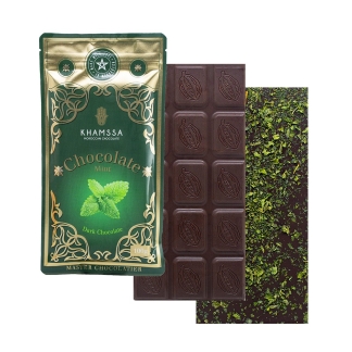 Tablette Chocolat noir à la menthe