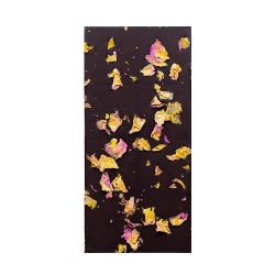 Tablette chocolat noir à la rose