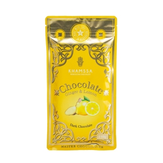 Tablette chocolat noir au citron et gingembre